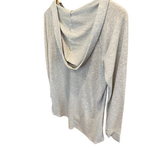 Neiman Marcus Women Small Hoodie Sweatshirt 3/4 Zip Pullover Heathered Greyâ - Picture 5 of 7